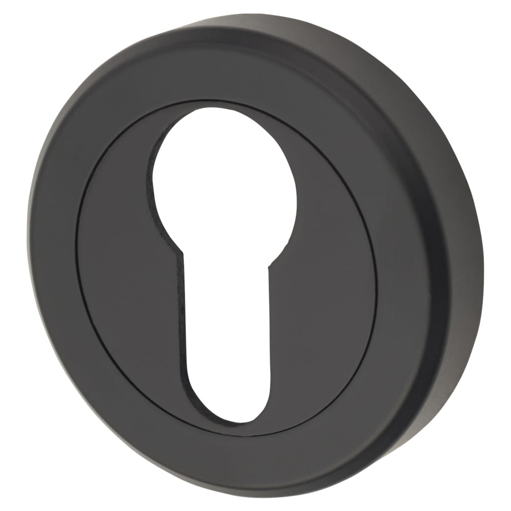 Serozzetta by Carlisle Brass Escutcheon - 50 x 50mm - Euro - Matt Black
