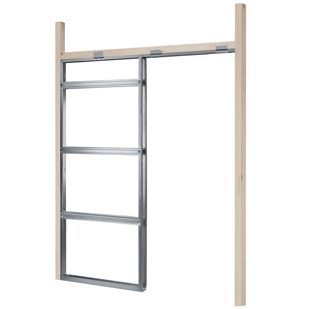 Rocket Door Frames Pocket Door Kit - 100mm Finished Wall Thickness - 838 x 1981mm Door Size