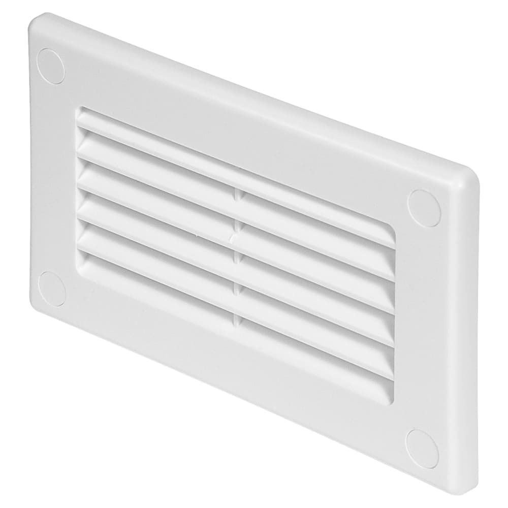 Awenta Flat Channel Duct Wall Grille 110 x 55mm White