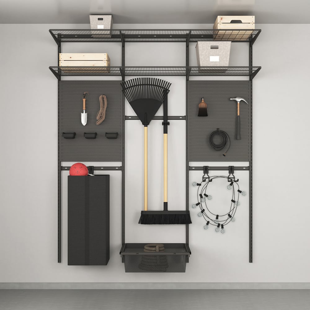 elfa Garage+ Garden Tool Storage System Option 2 2170 x 1800 x