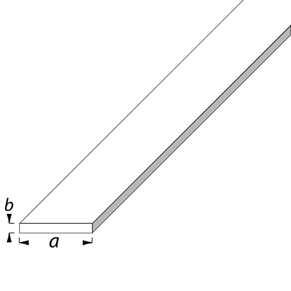 2000mm Aluminium Flat Bar - 32 x 3mm - Mill
