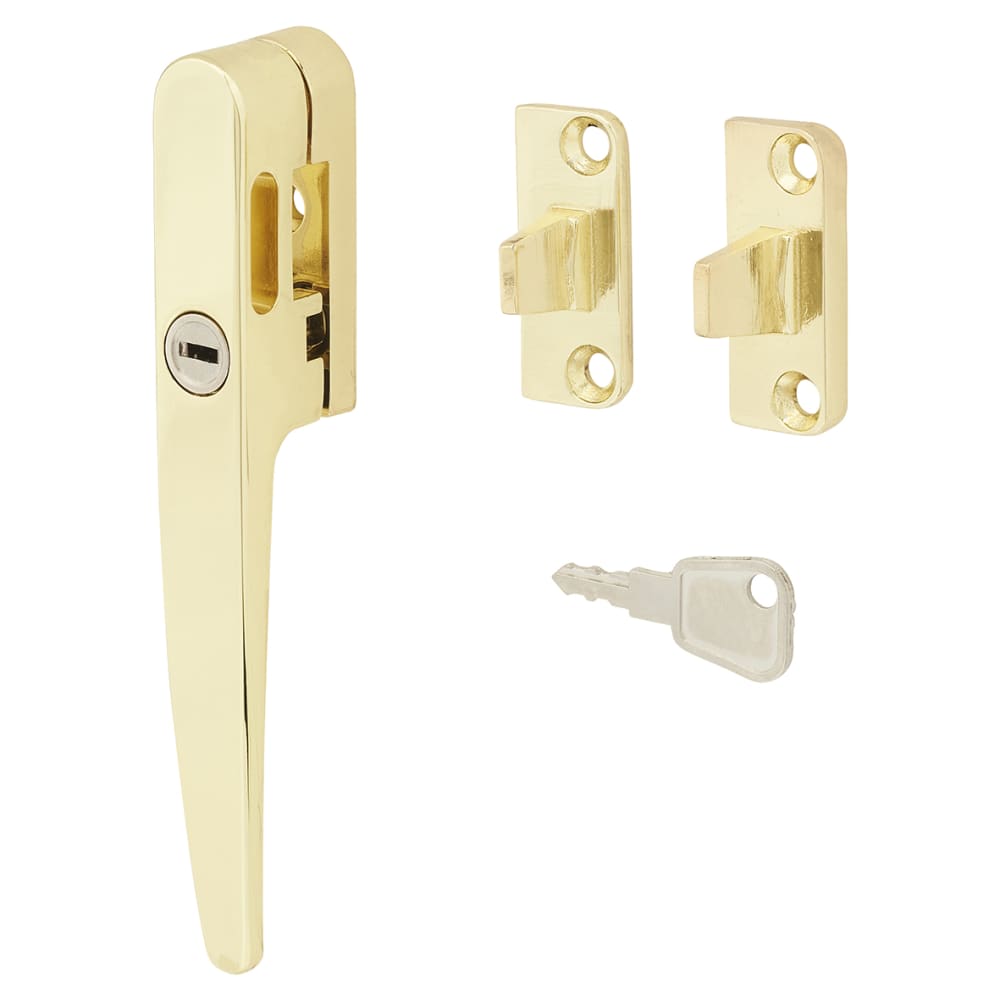 Altro Timber Range Locking Night Vent Wedge Casement Window Fastener - Reversible - Gold