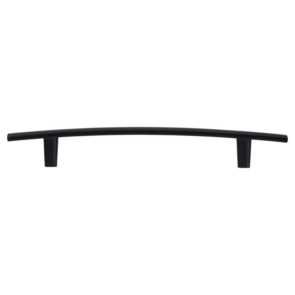 Altro 14mm Curved T-Bar Cabinet Pull Handle - 76mm Centres - Matt Black