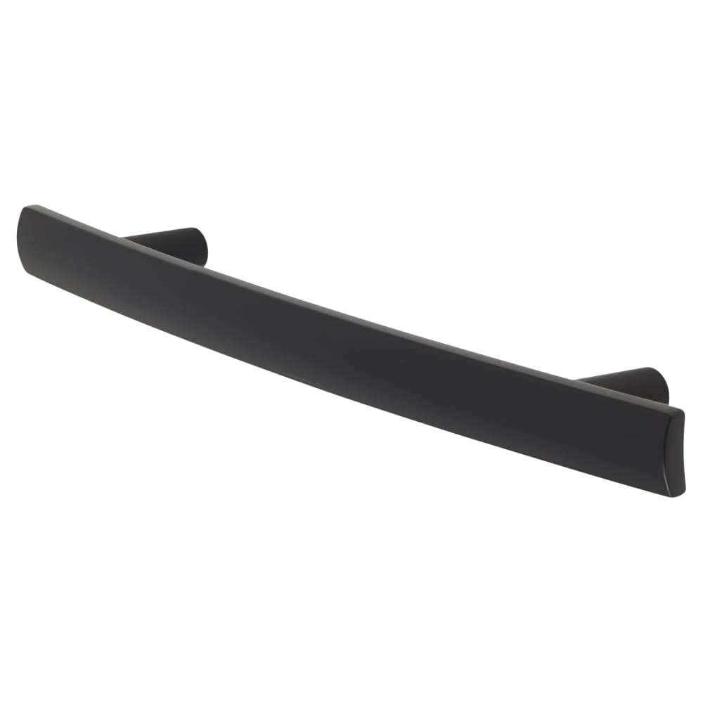 Altro 14mm Curved T-Bar Cabinet Pull Handle - 76mm Centres - Matt Black