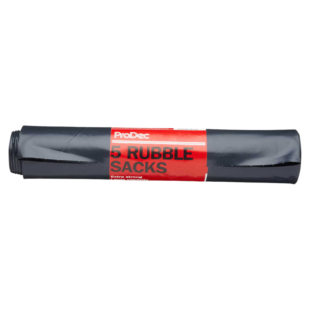 ProDec Heavy Duty Rubble Sacks - 75L - Pack of 5