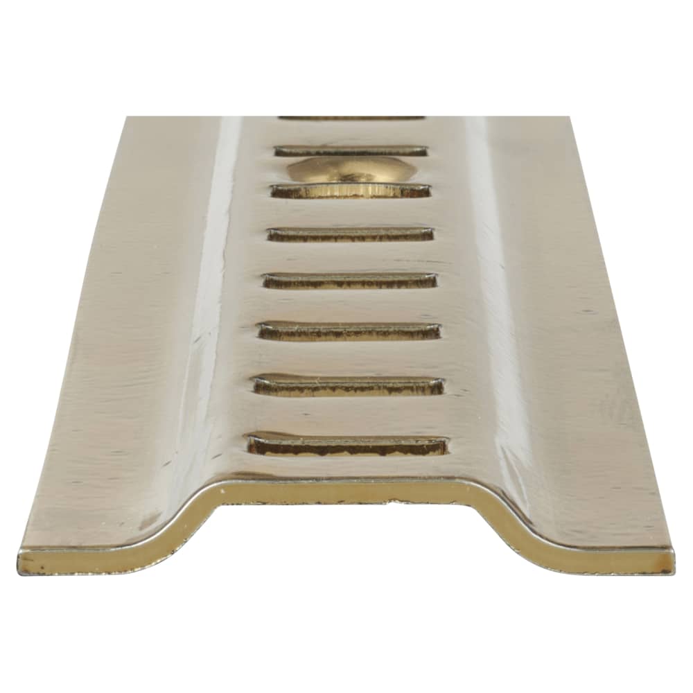Altro Raised Bookcase Strip - 1829 x 24mm - Electro Brass Plated
