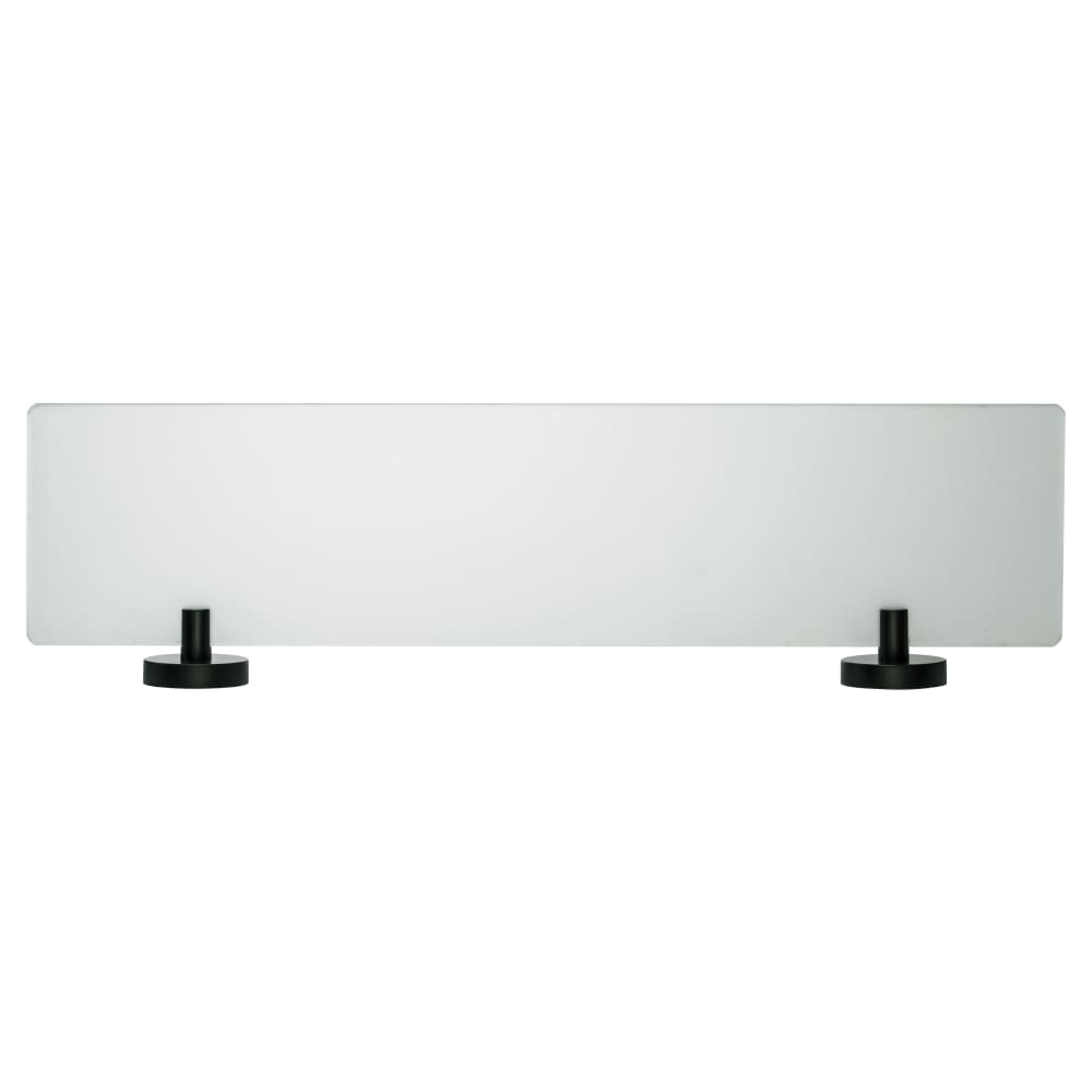 Metlex Cygnus Glass Shelf - 530 x 125 x 54mm - Matt Black