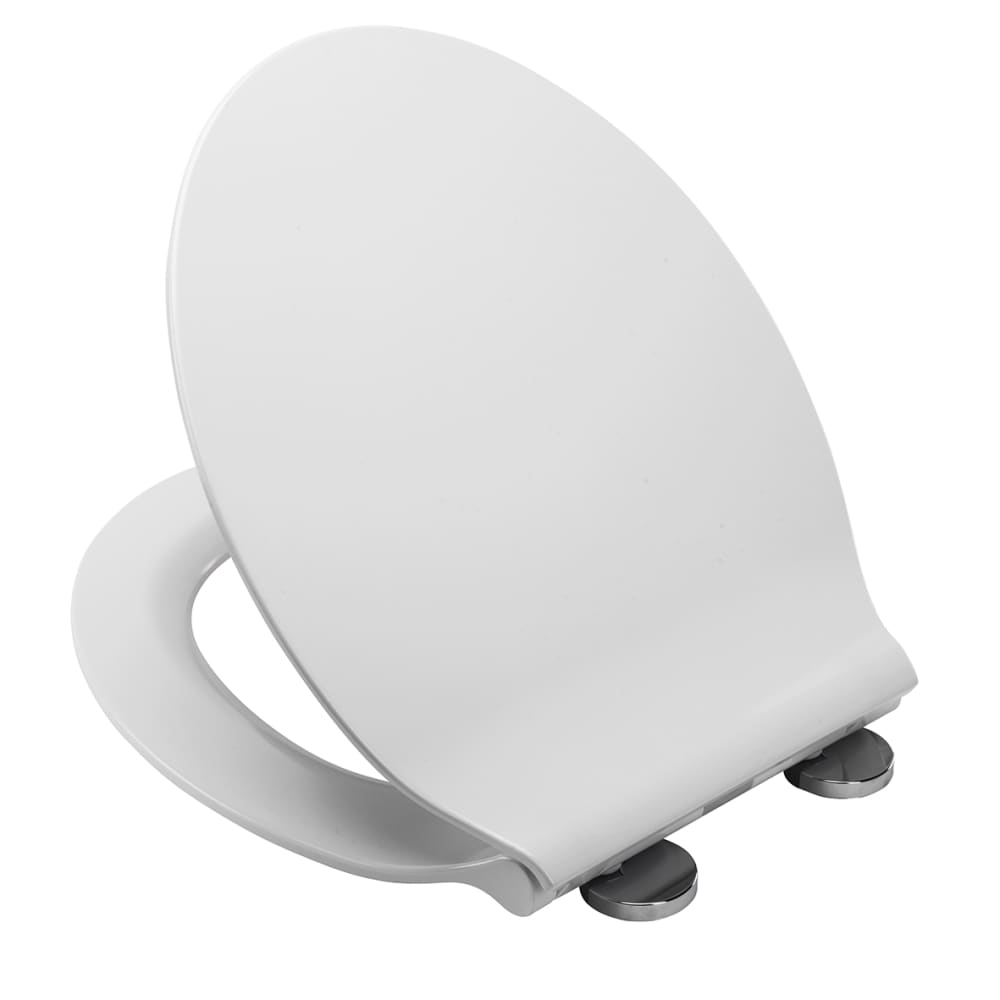Croydex Michigan Slimline Flexi-Fix Soft Close Toilet Seat - White