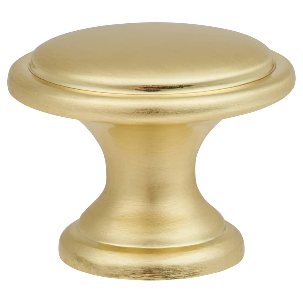 Altro Rim Round Cabinet Knob - 30mm Diameter - Satin Brass