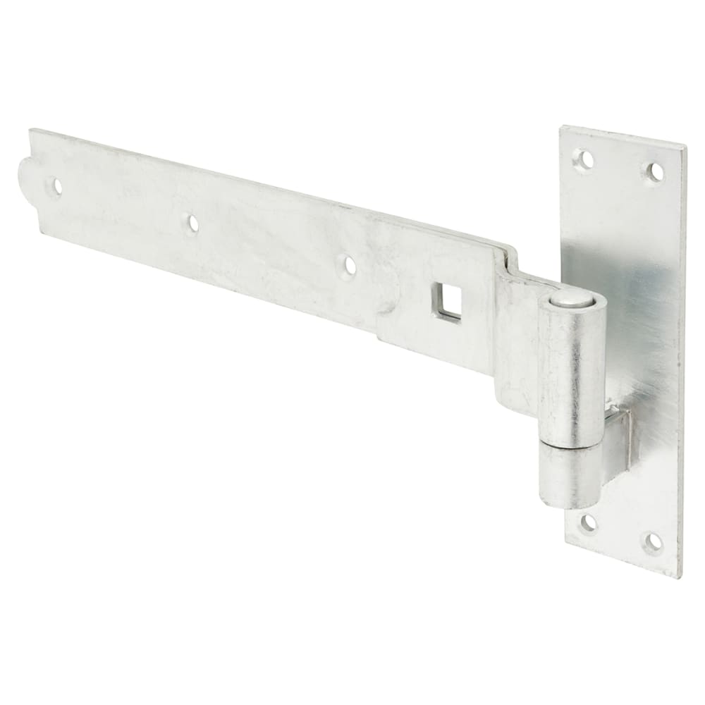 Heavy Duty Cranked Hook & Band Gate Hinge - 350 x 40mm - Galvanised - Pair