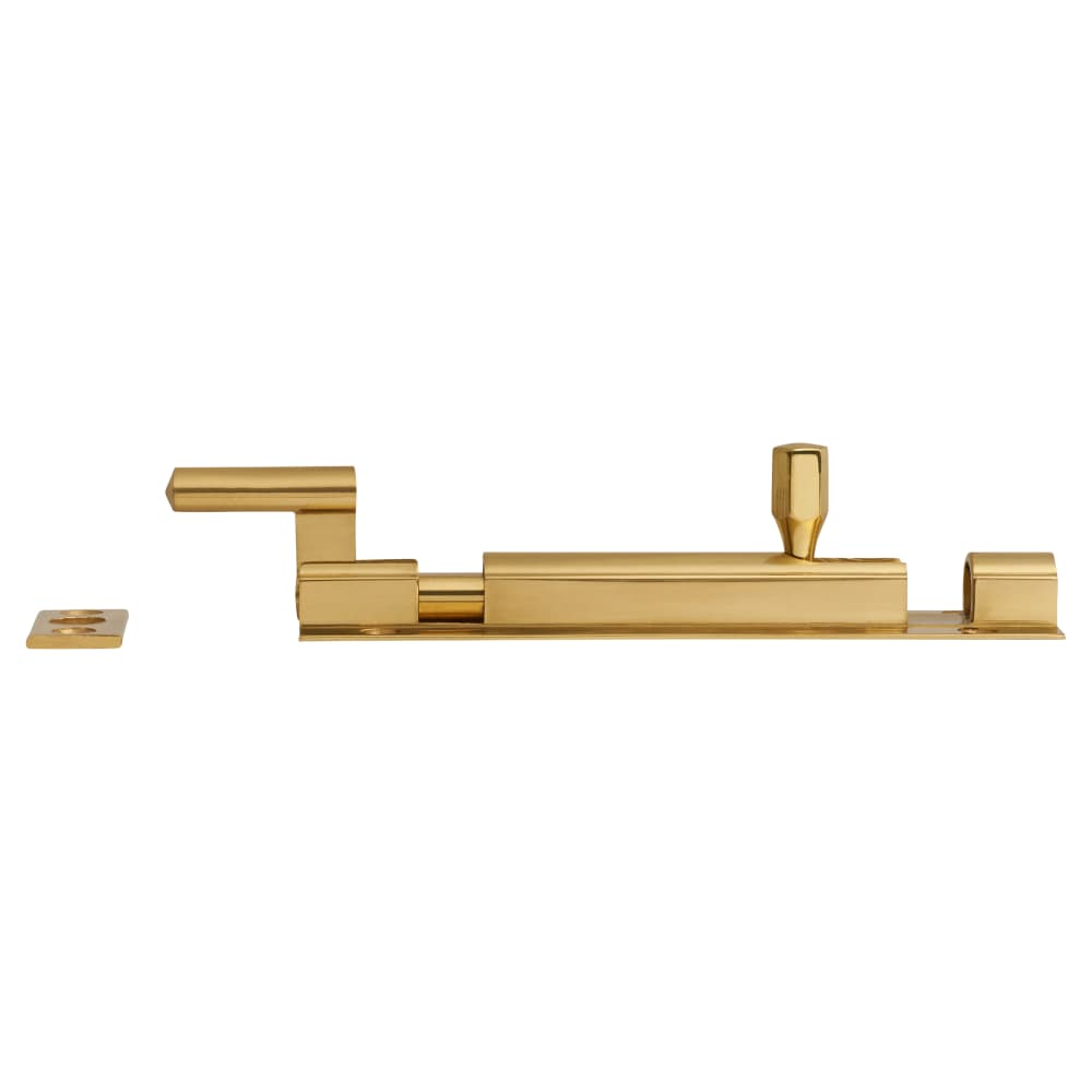 Altro Necked Barrel Bolt - 100 x 32mm - Polished Brass