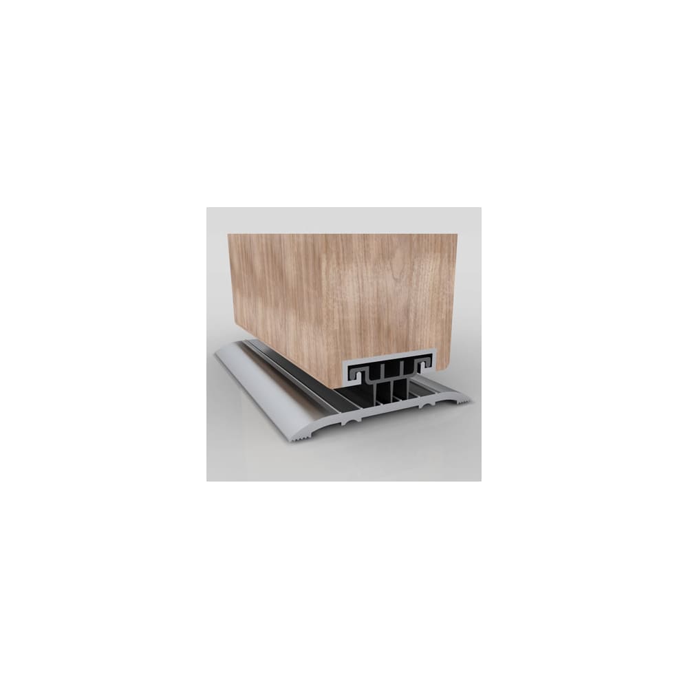 Norsound 850 Door Bottom Seal - 1500mm Length - Satin Anodised Aluminium
