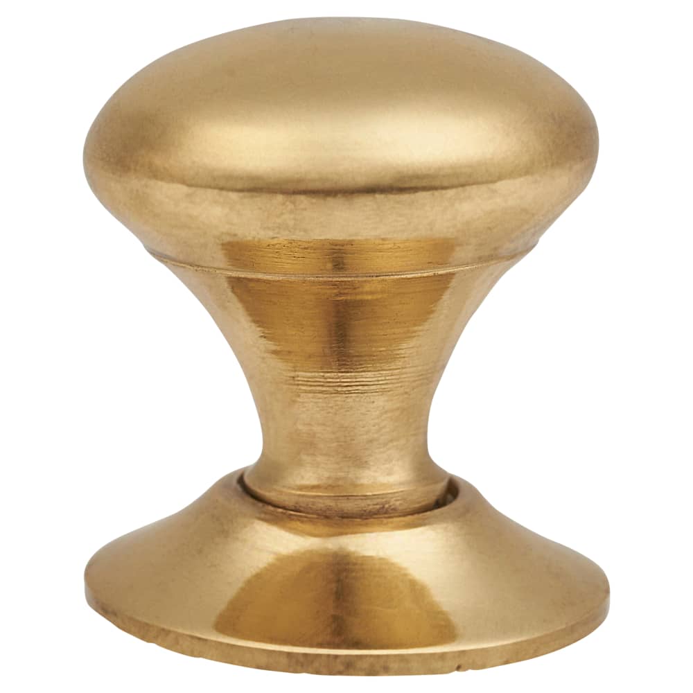 Altro Spun Round Cabinet Knob - 19mm Diameter - Polished Brass