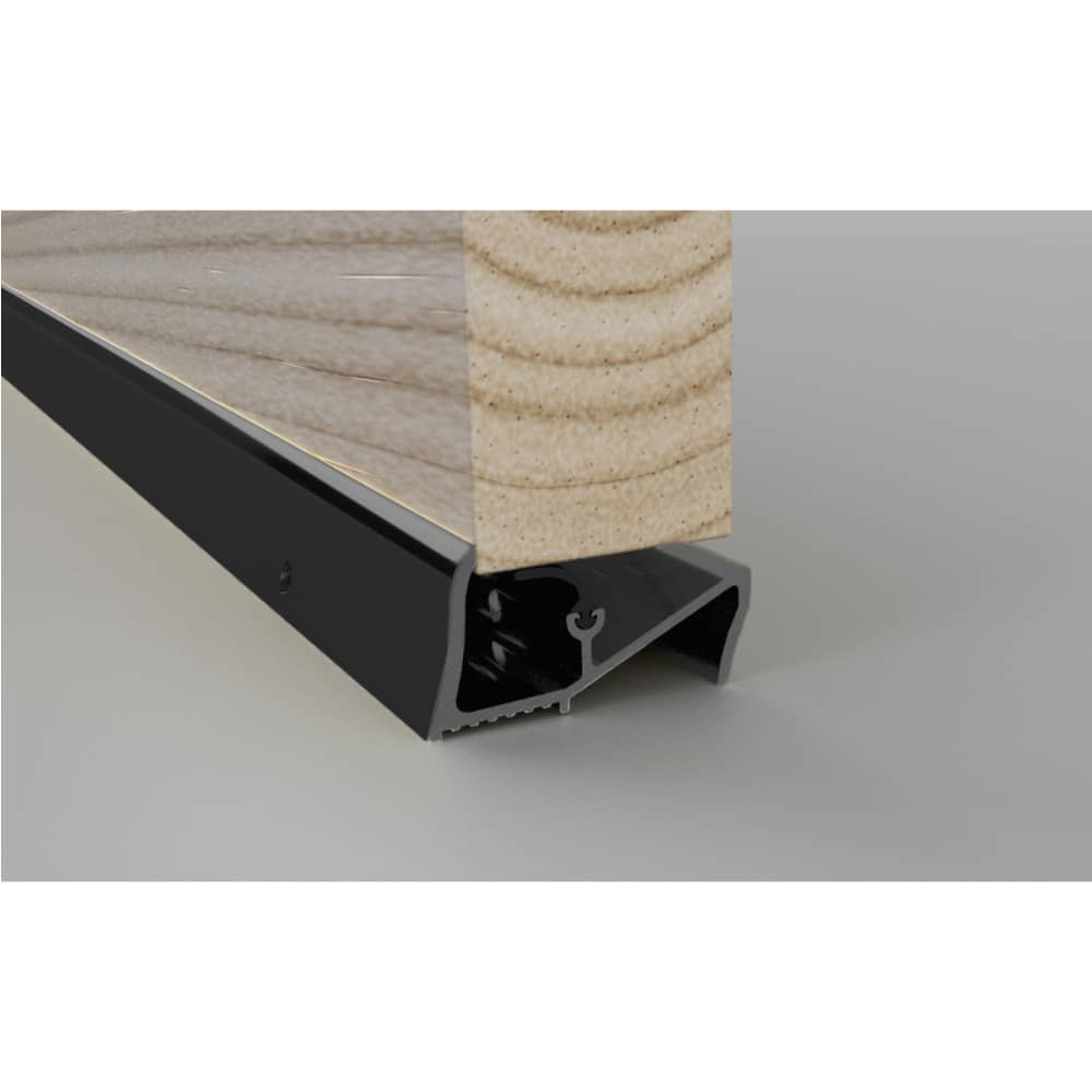 Stormguard Lowline Threshold - 2000mm Length - Inward Opening Doors - Black