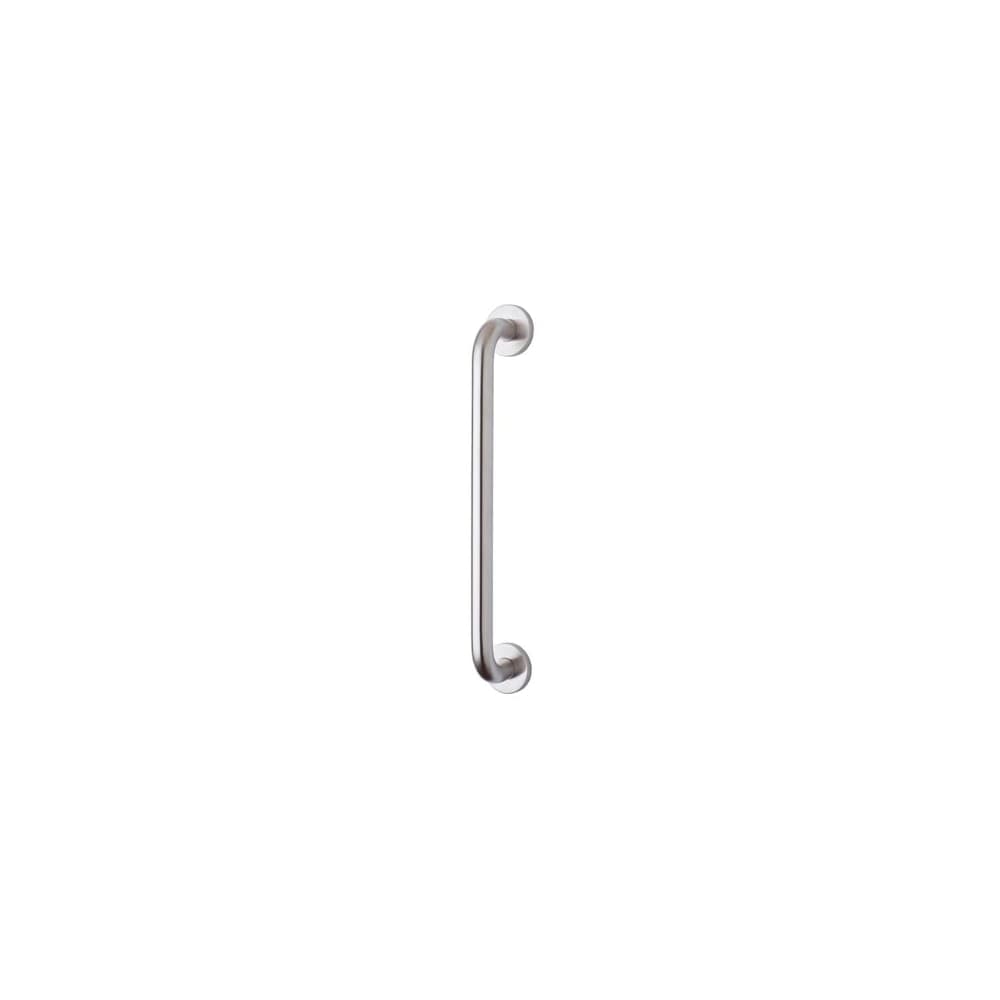 Touchpoint 19mm D-Bar Door Pull Handle on Rose - Screw Fix - 425mm Centres - Satin Stainless Steel
