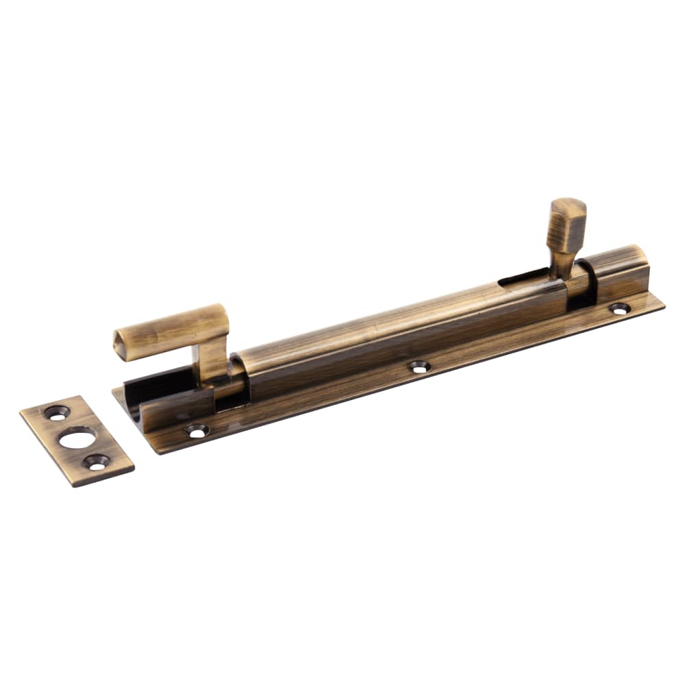 Altro Necked Barrel Bolt - 150 x 32mm - Antique Brass 
