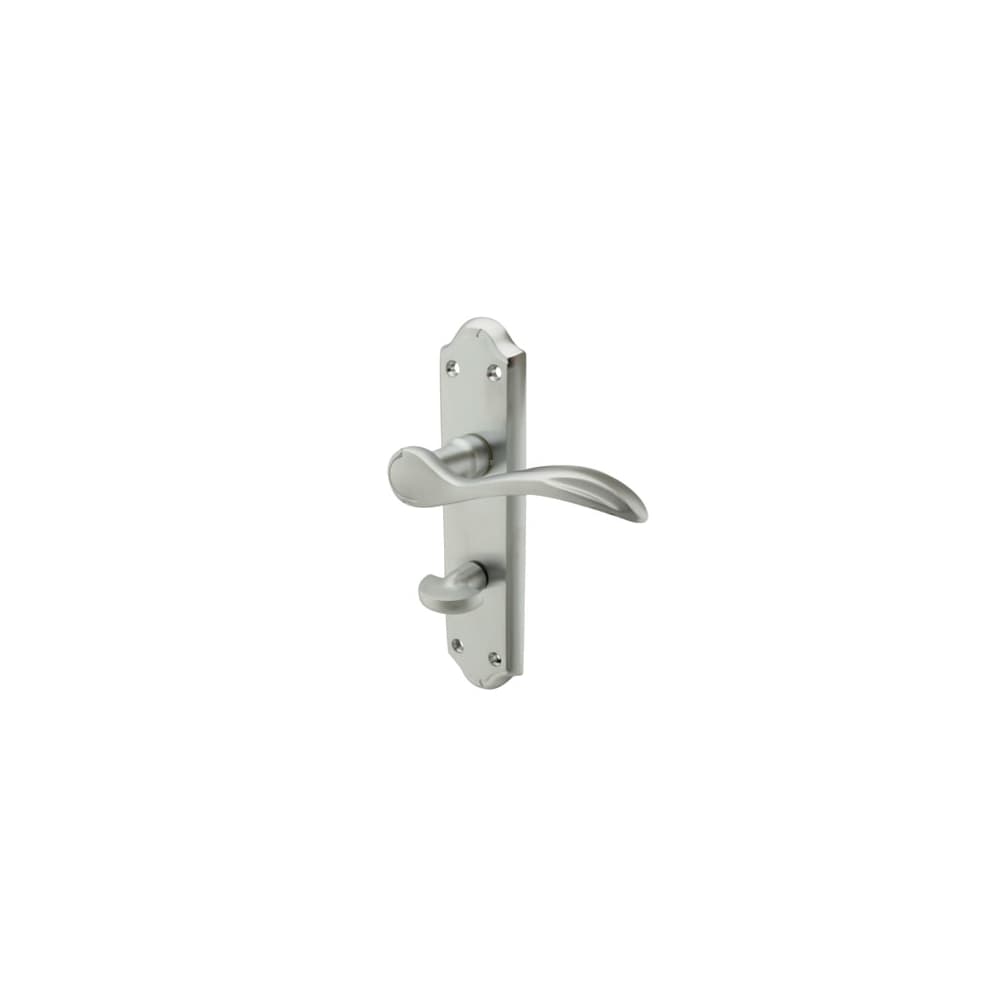 Carlisle Brass Madrid Bathroom Door Handle - 180 x 45mm - Satin Chrome
