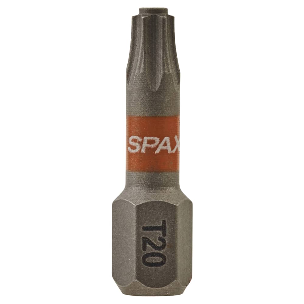 SPAX T-Star Plus Driver Bit - Torx - T20 - 25mm Length - Pack of 5