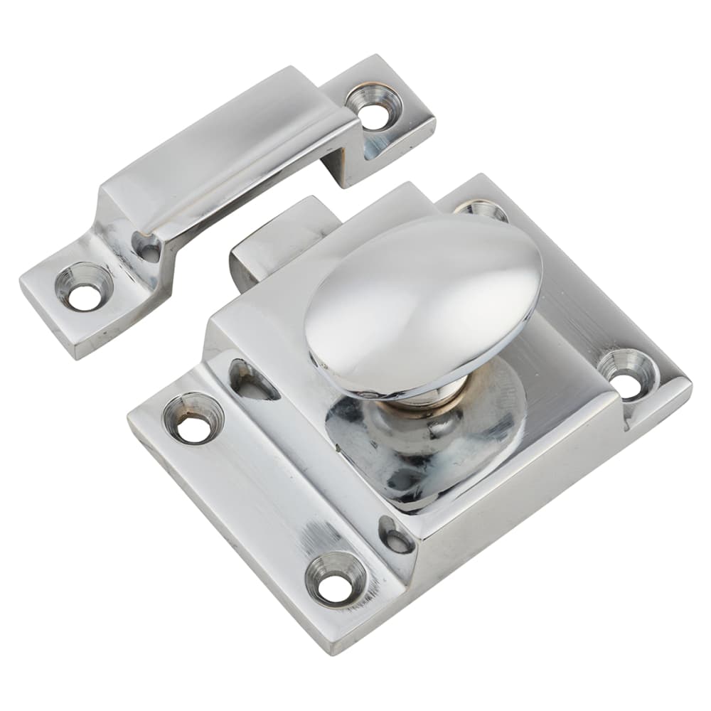 Hampstead Box Style Cupboard Catch - 55 x 40 x 35mm - Polished Chrome ...