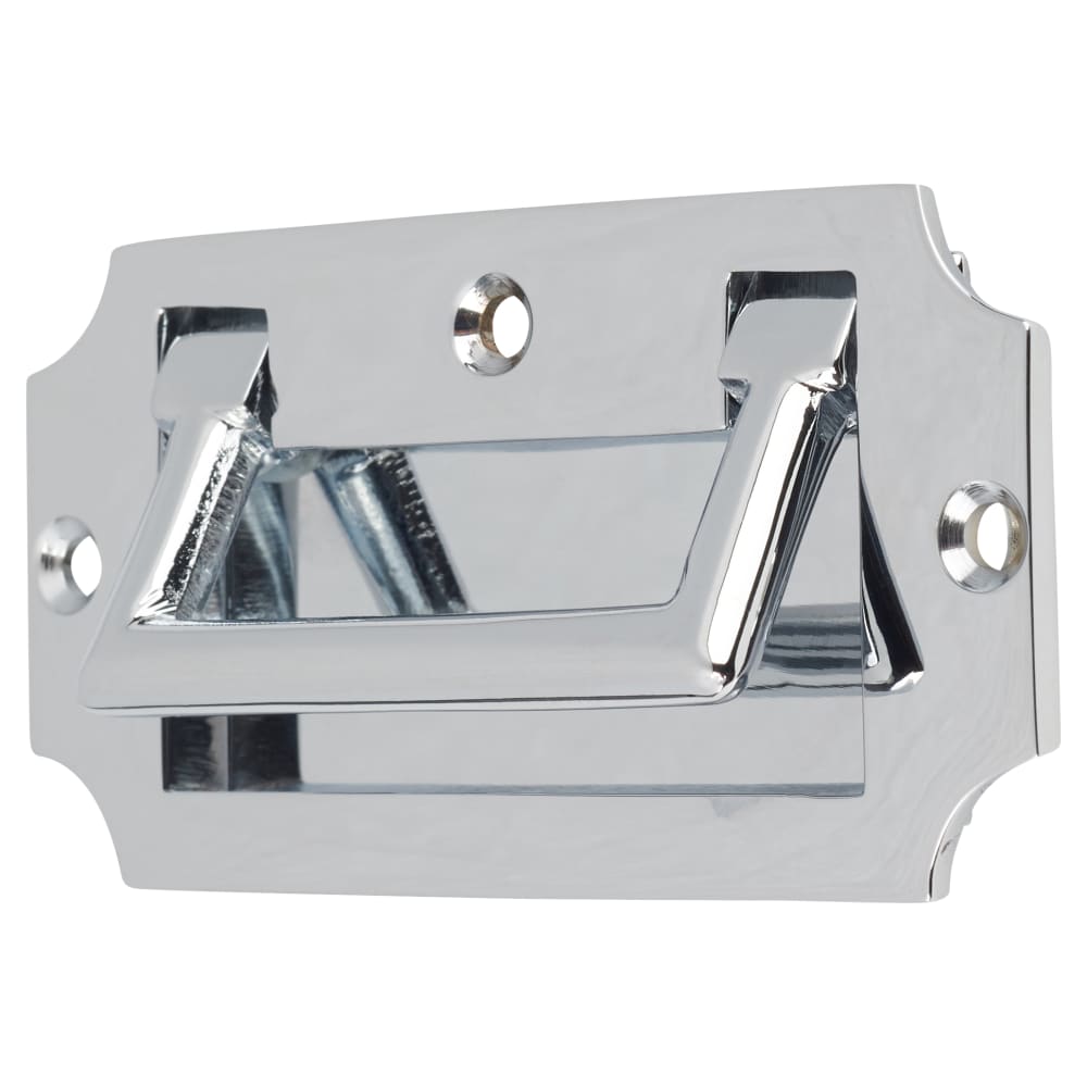 Altro Military Chest Flush Cabinet Pull Handle - 89 x 45mm - Polished Chrome