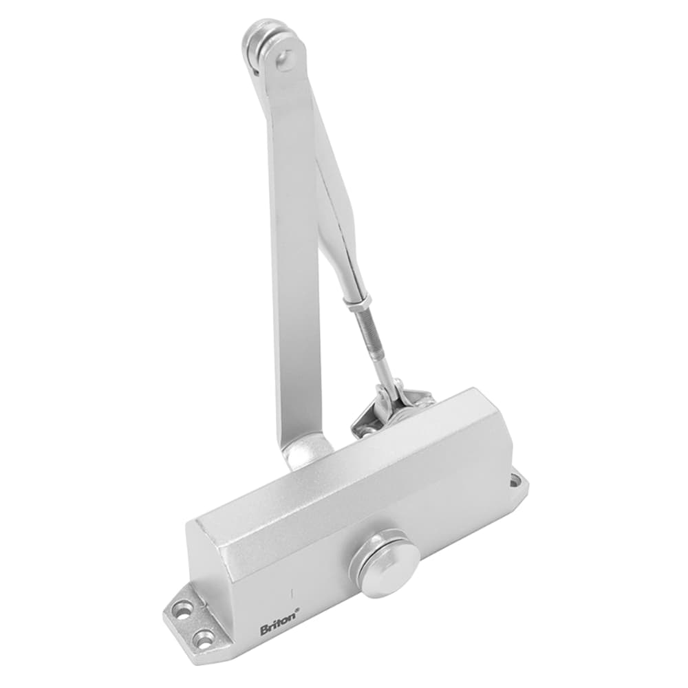Briton 121CE Fire Door Closer - Power Size 3 - Pull Side Mounting - Silver