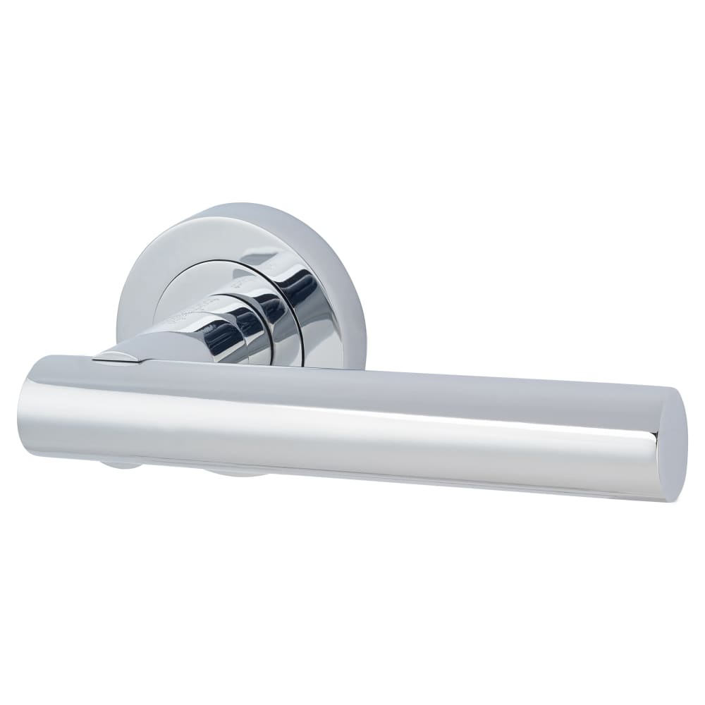 Altro Bella Latch Door Handle on Rose Kit - Polished Chrome