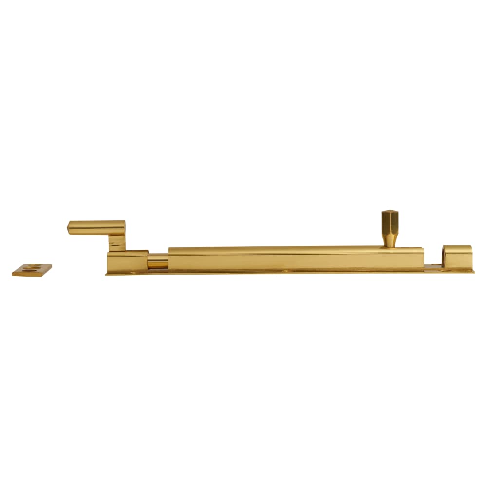 Altro Necked Barrel Bolt - 150 x 25mm - Polished Brass