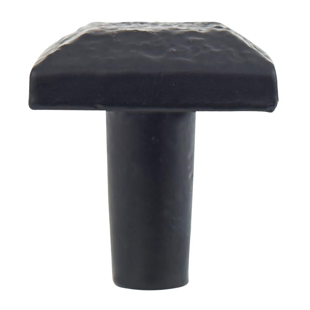 Olde Forge Vintage Square Cabinet Knob - 30 x 30mm - Antique Black Iron