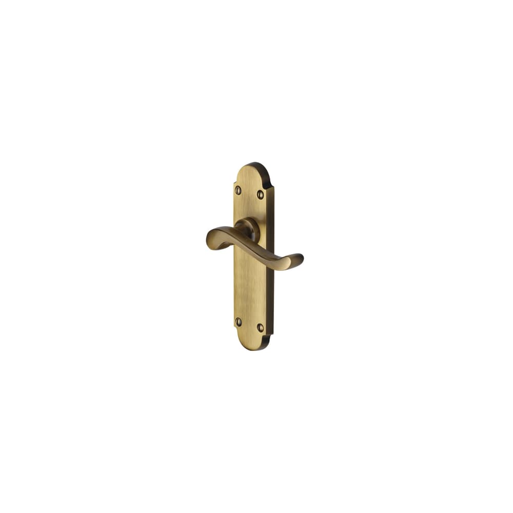 Heritage Brass by M Marcus Savoy Latch Door Handle - 171 x 42mm - Antique Brass
