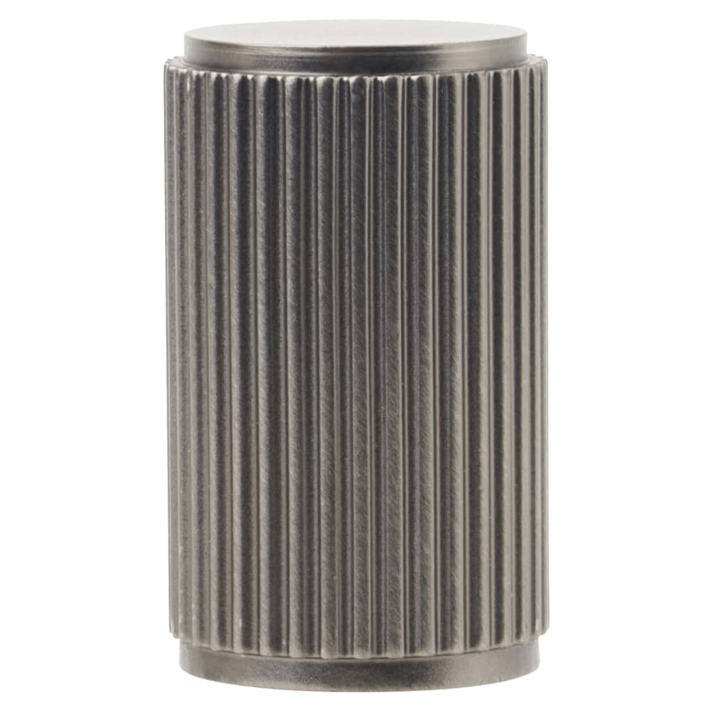 Carlisle Brass Lines Cylinder Cabinet Knob - 18mm Diameter - Anthracite Grey
