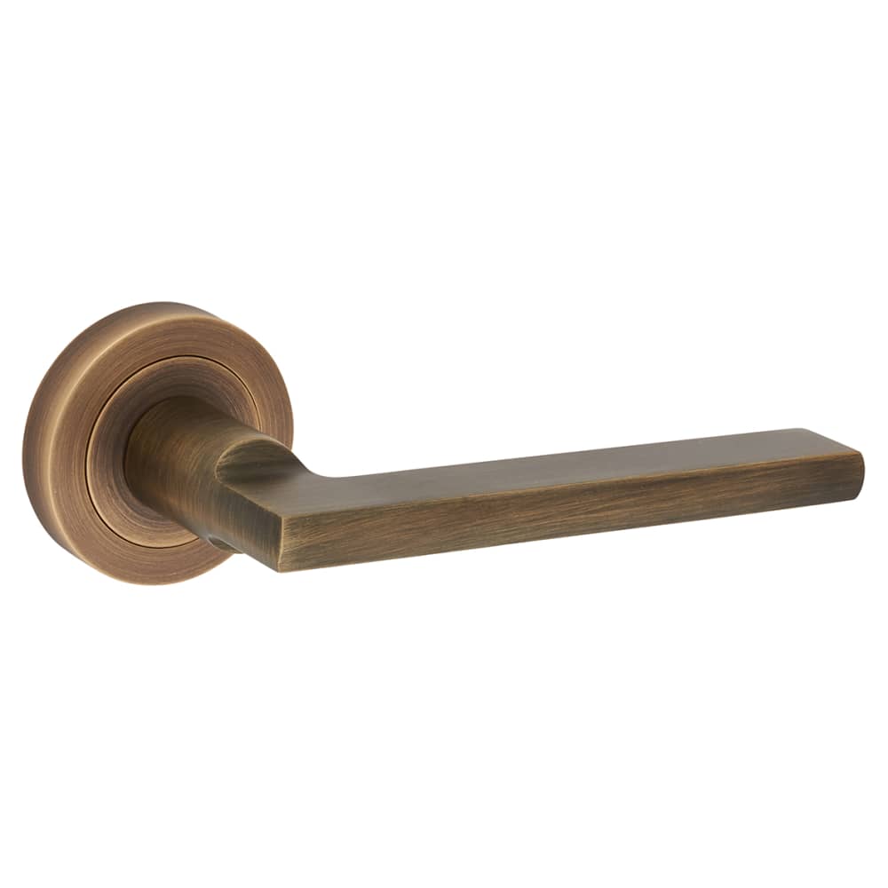 Carlisle Brass Trentino Door Handle on Rose - Antique Brass