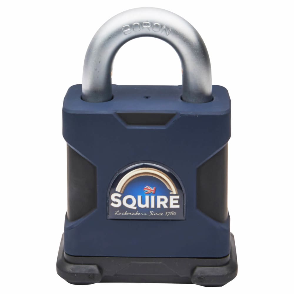 Squire Maximum Security Open Shackle Padlock - 65mm Body - 29 x 29mm Shackle - Blue