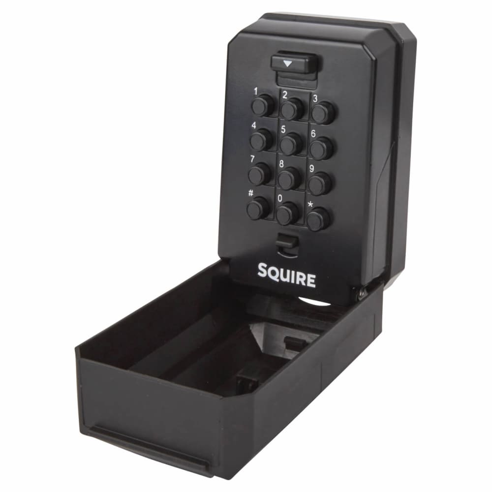 Squire Key Keep 2 Push Button Key Safe - 78 x 121 x 57mm - Black