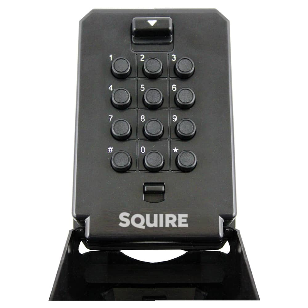 Squire Key Keep 2 Push Button Key Safe - 78 x 121 x 57mm - Black