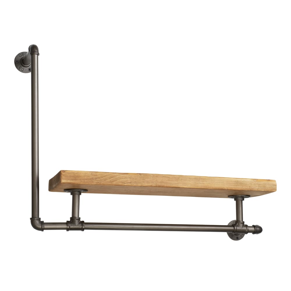 Altro 3/4" L Shaped Pipe Shelf Kit - Grey 