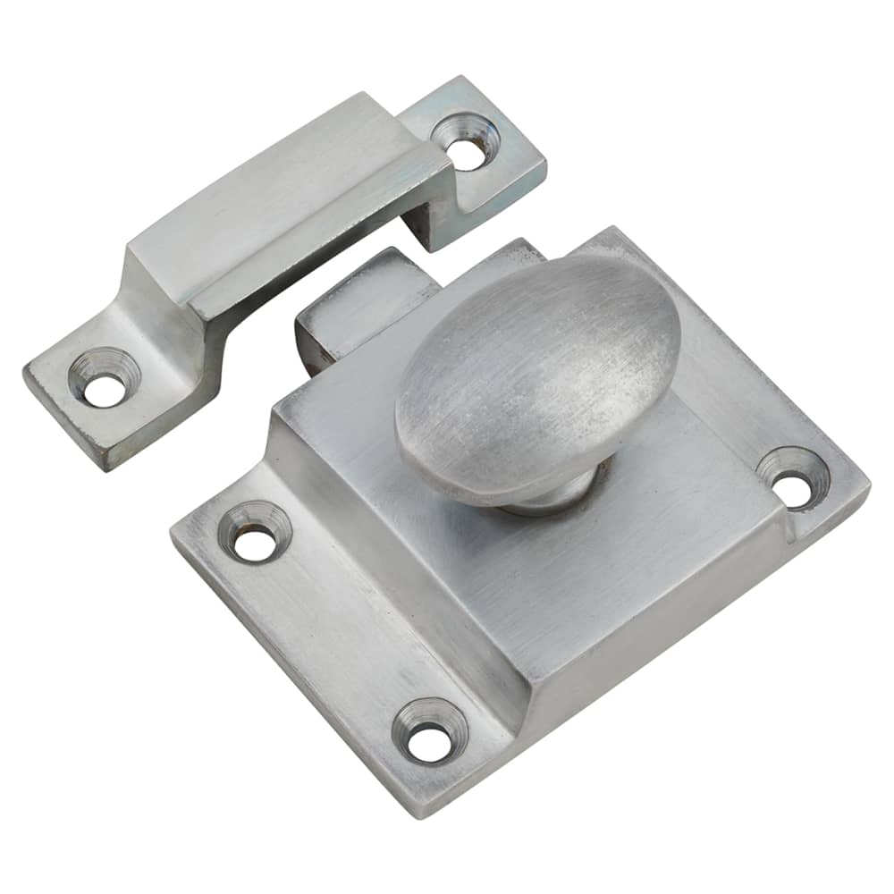 Hampstead Box Style Cupboard Catch - 55 x 40 x 35mm - Satin Chrome ...