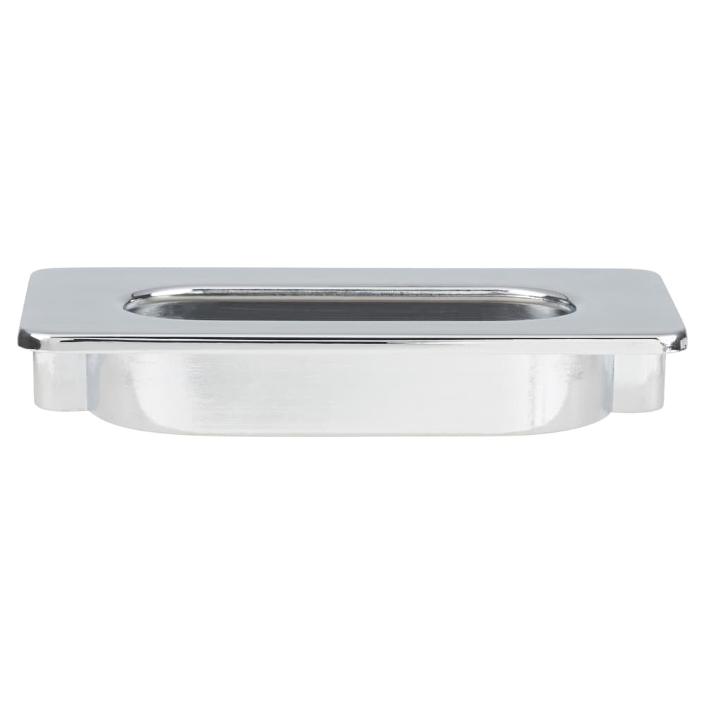 Touchpoint Rectangular Flush Cabinet Pull Handle - 74 x 39mm - Polished Chrome