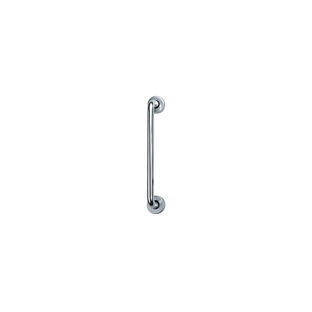 Touchpoint 19mm D-Bar Door Pull Handle on Rose - Screw Fix - 225mm Centres - Polished Aluminium