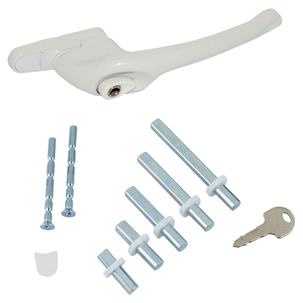 ERA uPVC Maxim Offset Espagnolette Locking Multipoint Multi-Spindle Window Handle - R-Hand - White