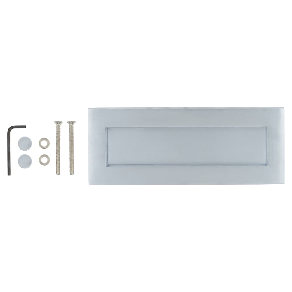 Heritage Brass by M Marcus Letter Plate - 254 x 101mm - Satin Chrome