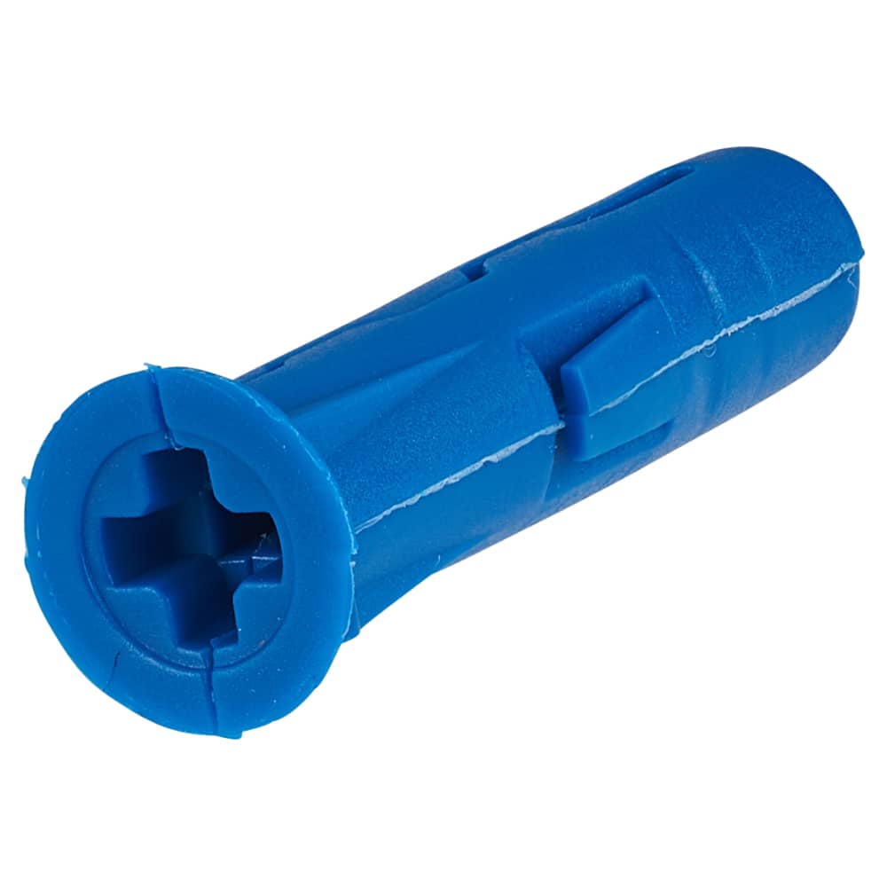 Rawlplug UNO Universal Wall Plug - 8 x 32mm - Blue - Jar of 500 Plugs
