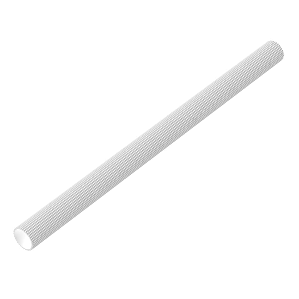 Nymas Modular Fluted Hand Rail Tube - 530 x 36mm - White