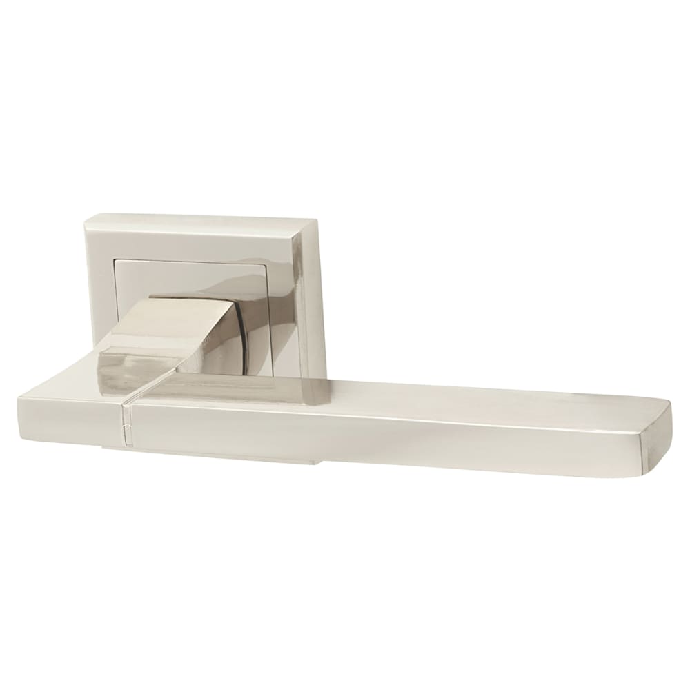 Altro Dita Lever Door Handle on Square Rose - Polished Nickel ...