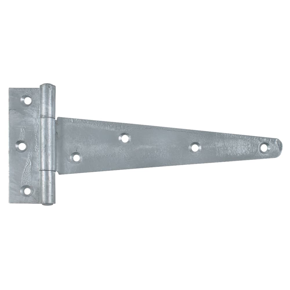 Heavy Duty Gate/Door Tee Hinge - 200 x 28mm - Galvanised - Pair