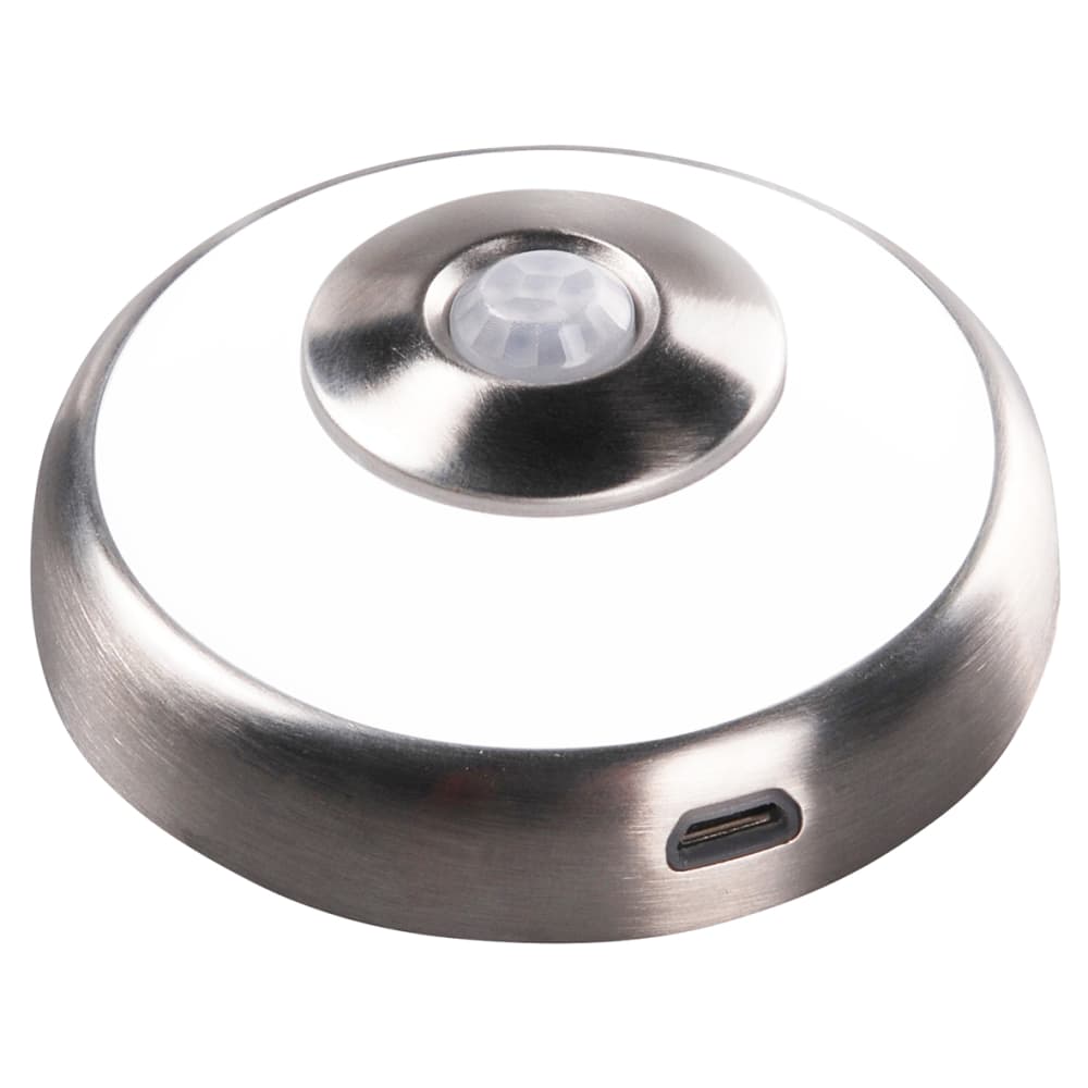 Sensio Magnum 0.5W LED Rechargeable Round Cabinet Downlight - 4000K Natural White - Chrome