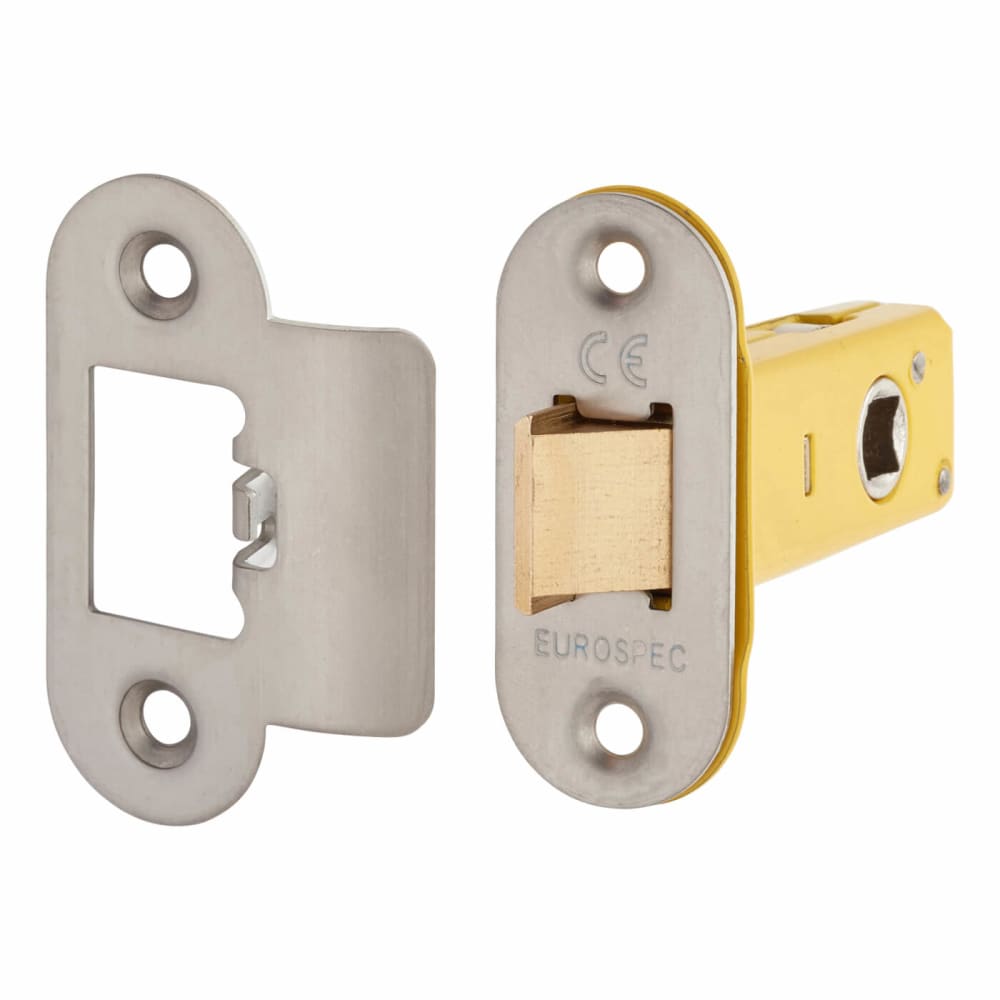 Altro Heavy Duty Tubular Latch - 65mm Case - 44mm Backset - Radius - Satin Stainless Steel