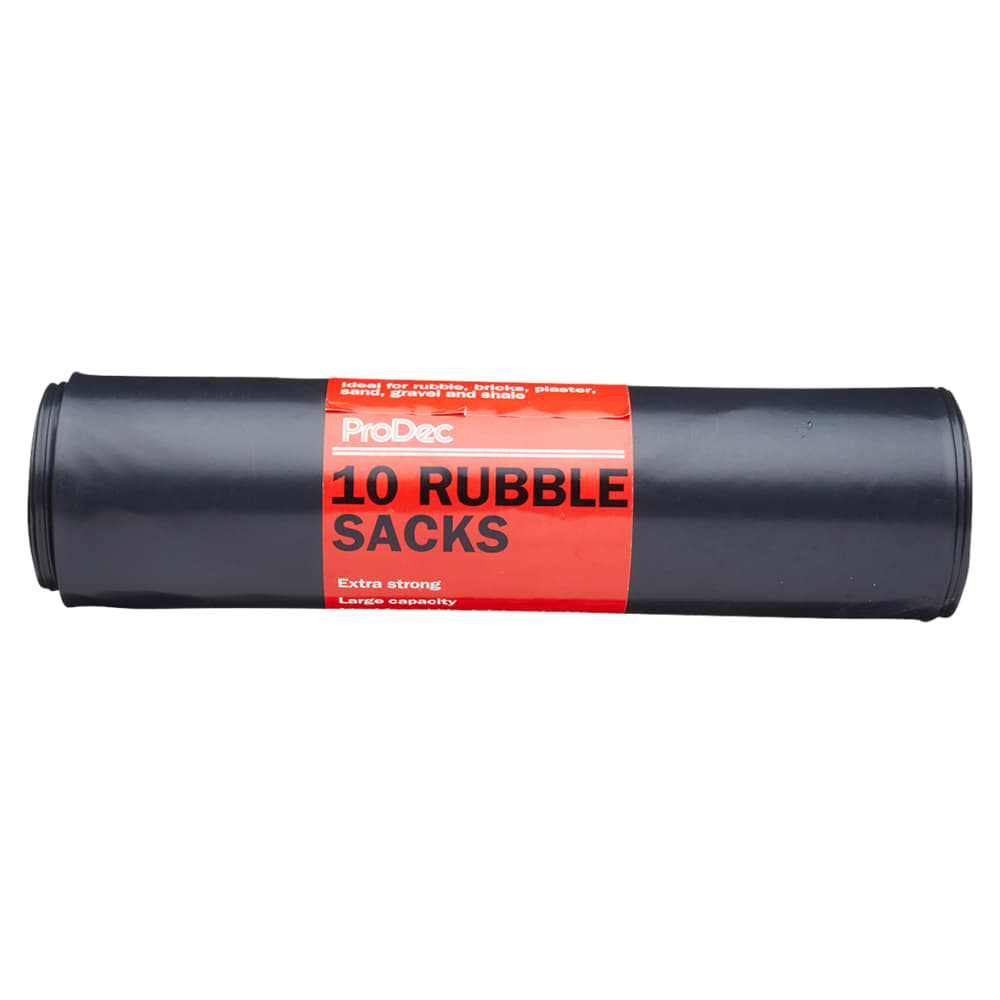ProDec Heavy Duty Rubble Sacks - 75L - Pack of 10