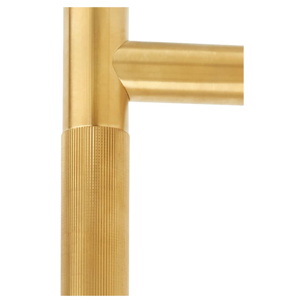 Hampstead Lines 23mm T-Bar Pull Handle - 450mm Centres - Satin Brass