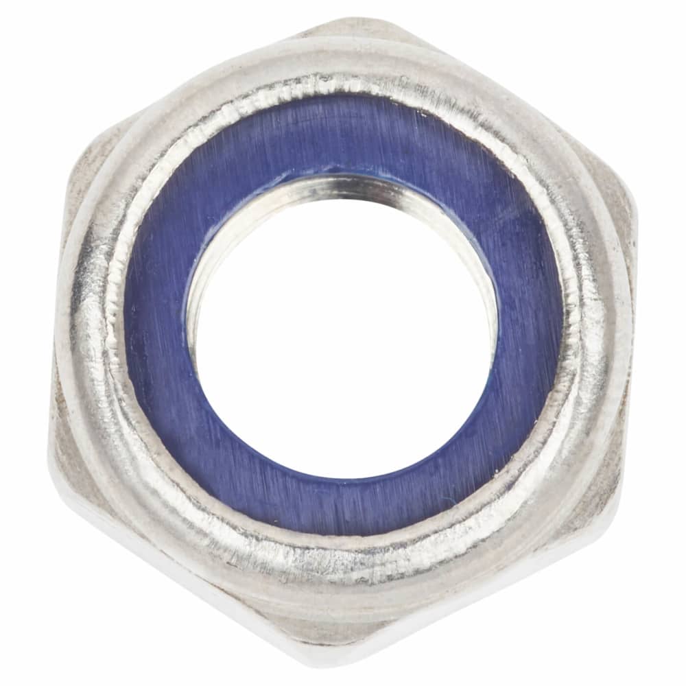 TIMCO Nylon Insert Hex Nut - Type T - M6 - A2 Stainless Steel - Pack of 10