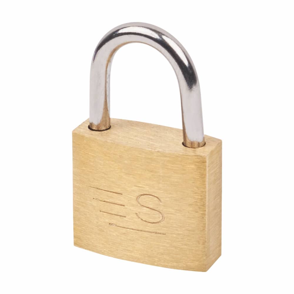 Sterling Contract Padlock - 20mm Body - 12 x 10mm Shackle - Brass